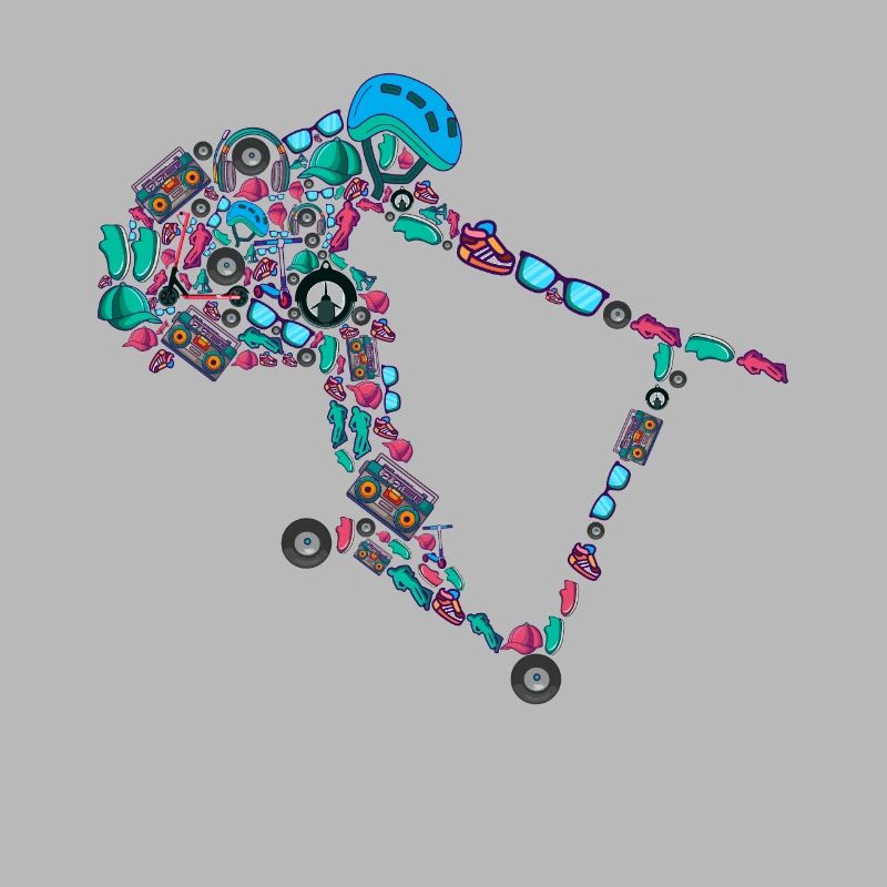 Scooter Stunt Roller E-Roller Jungen