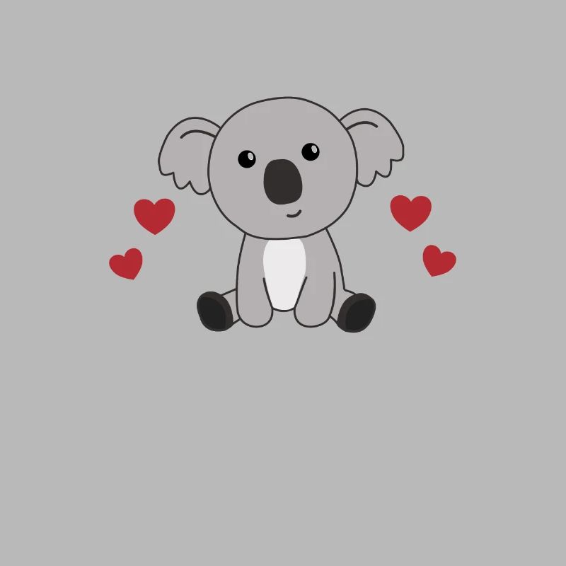 Nur ein Mädchen das Koalas liebt - süßer Koala