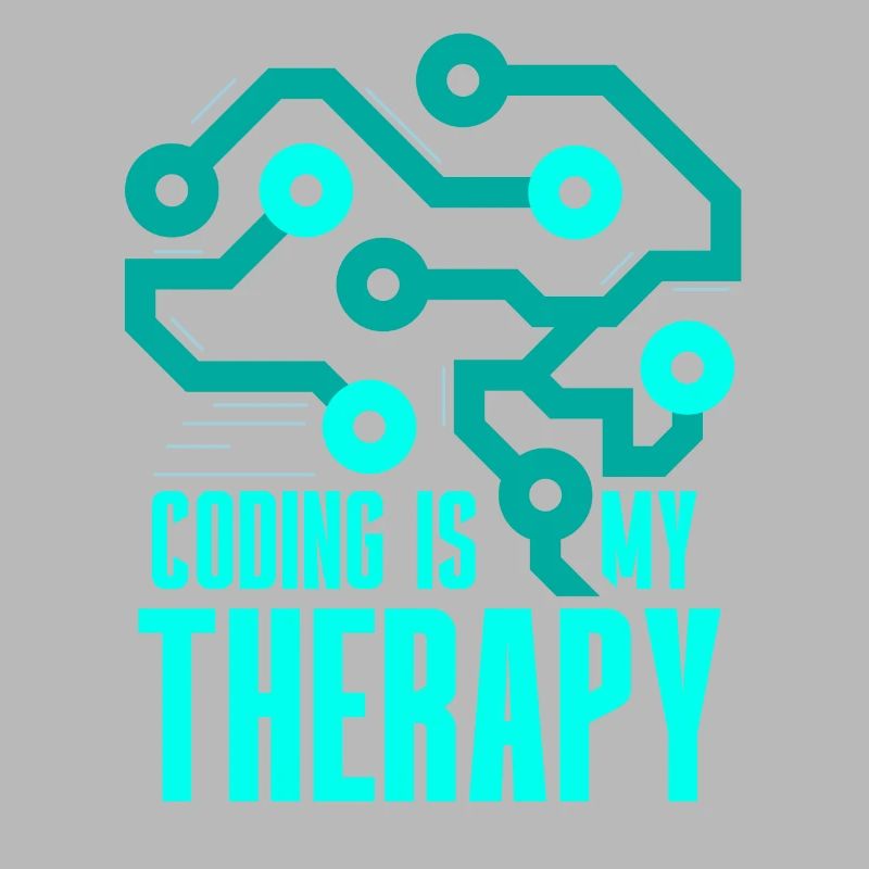 Programming Is My Therapy Coding Code Coder