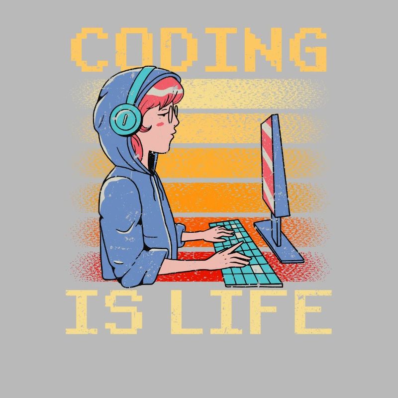 Coding is Life Coder Code Programmer