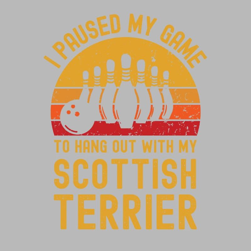 Bowling und Scottish-Terrier