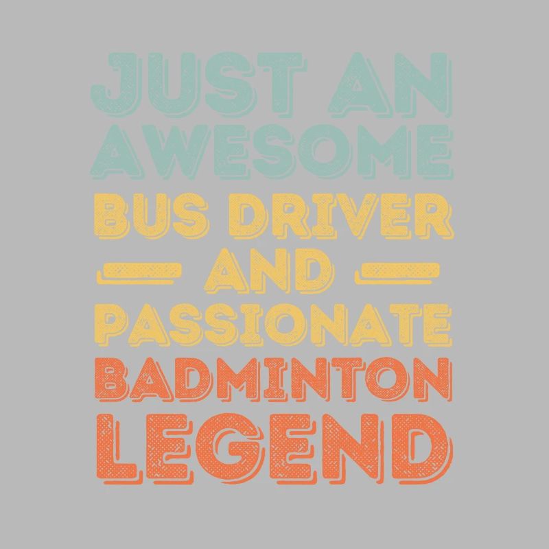 Busfahrer Badminton retro