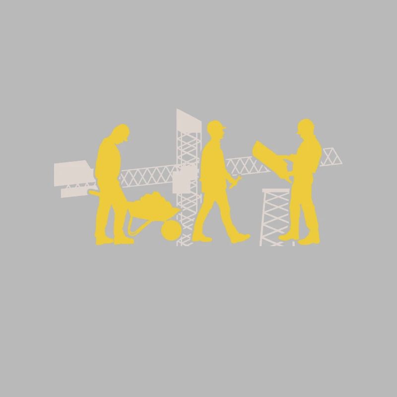 Bautrupp Bauarbeiter Teamwork Bau Baustelle Team