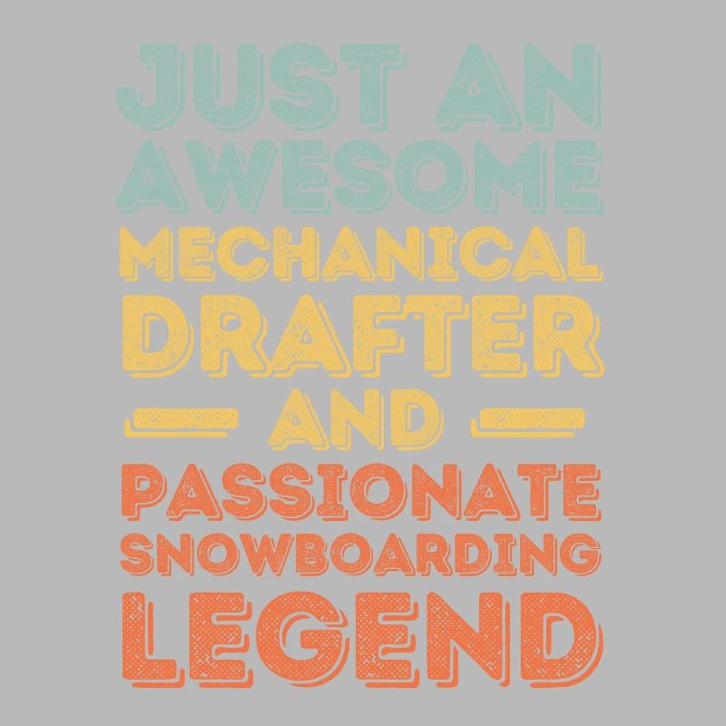 Technical draughtsman snowboard retro
