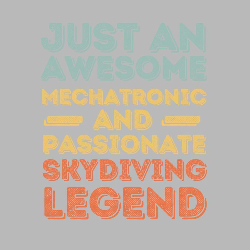 Mechatronics Engineer Skydiving retro