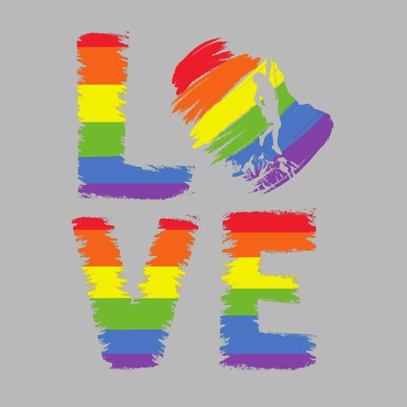 Klettern auf der LGBT Pride