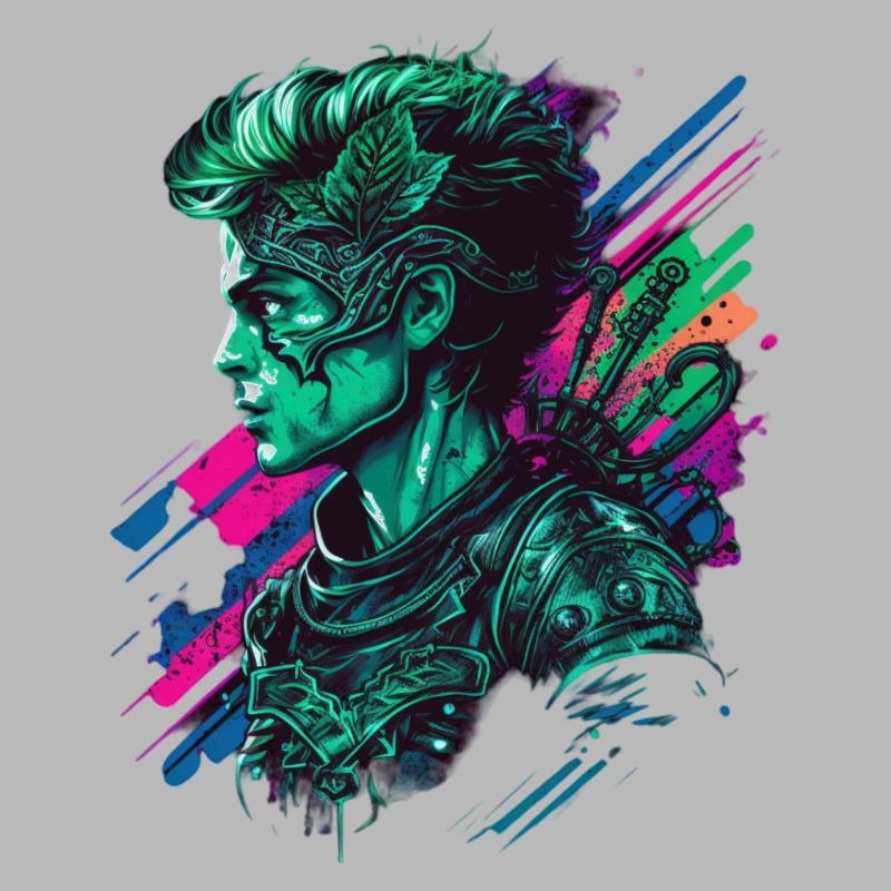 St Patricks Day synthwave Geschenk