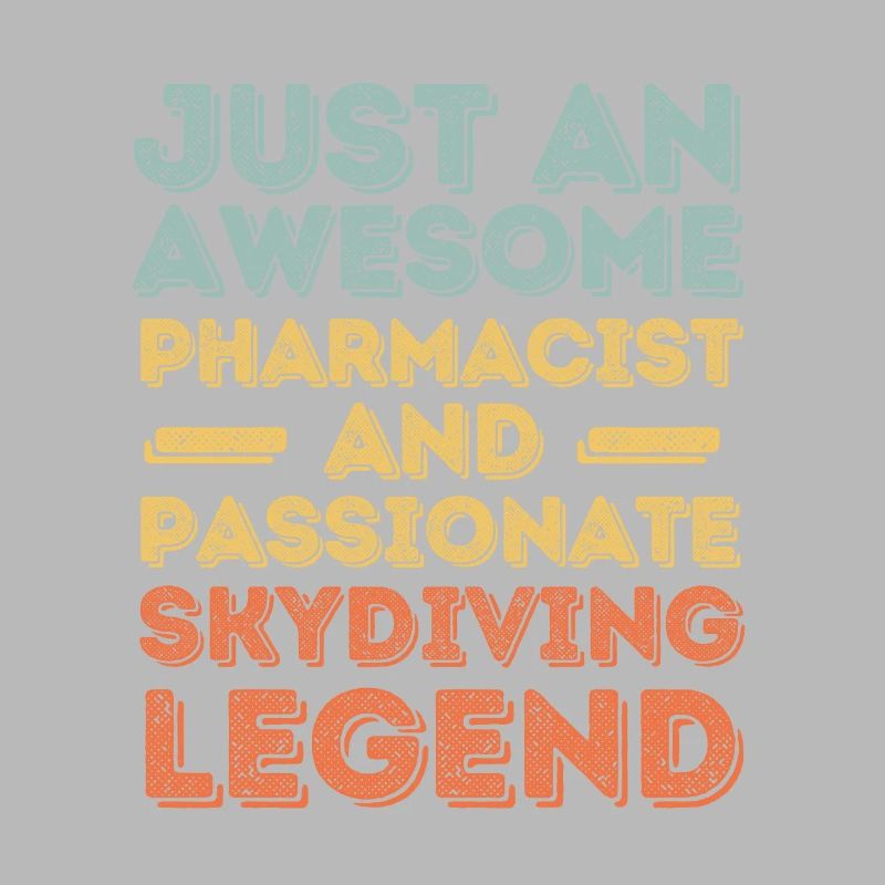 Pharmacist Skydiving legend retro