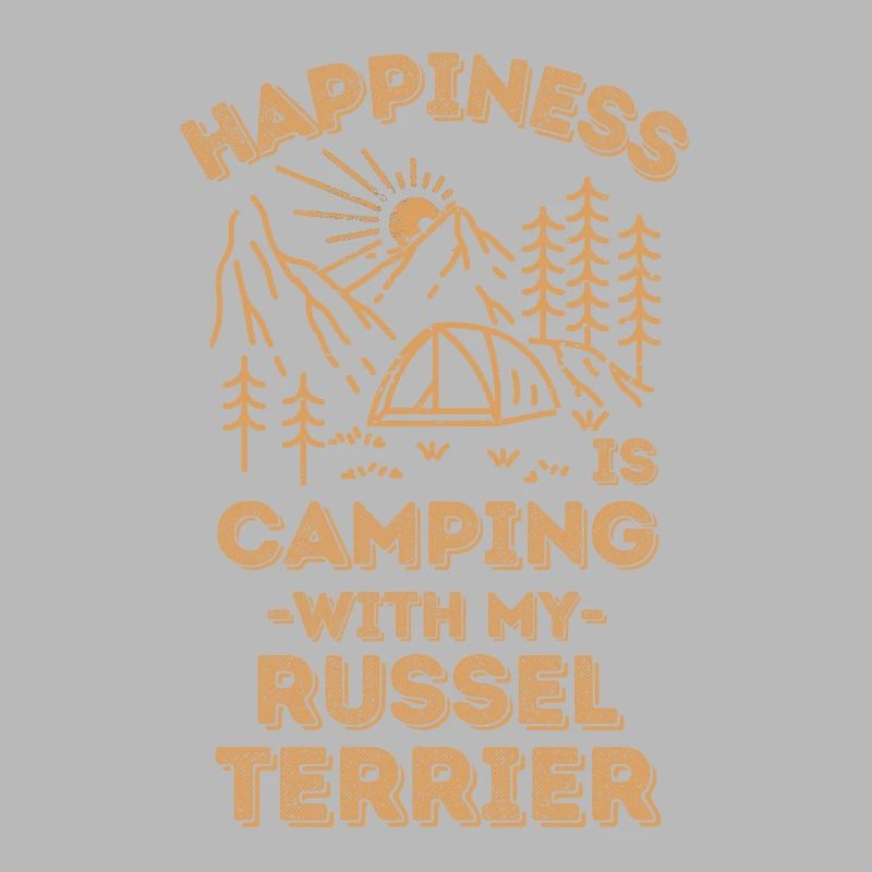 Camping avec russel-terrier