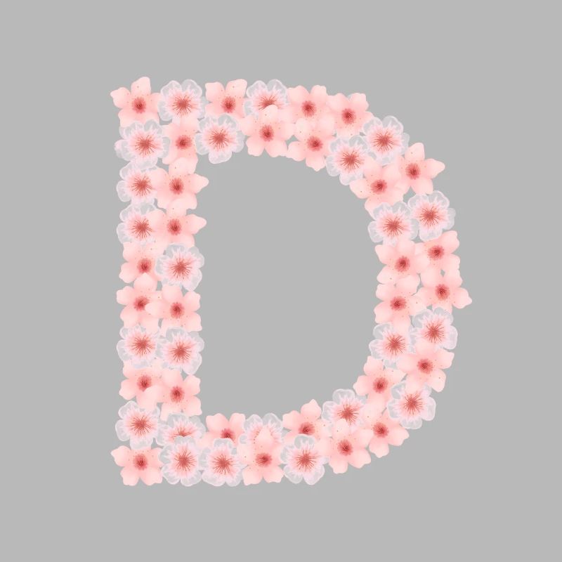 D de fleurs de cerisier
