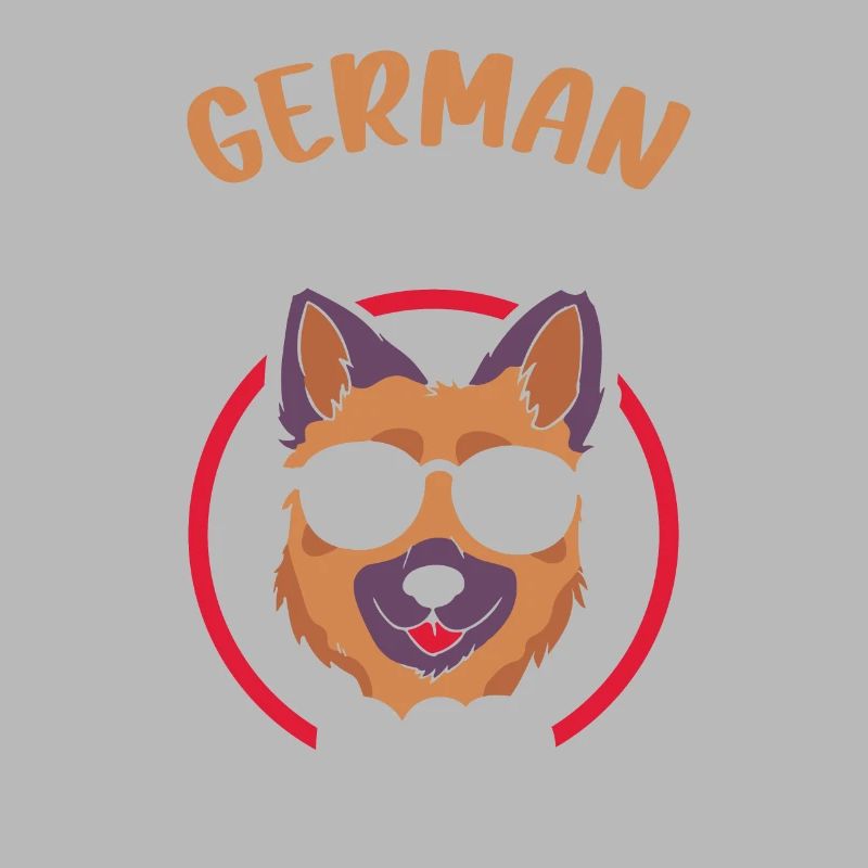 German Shepherd Daddy Pet Lover Cute