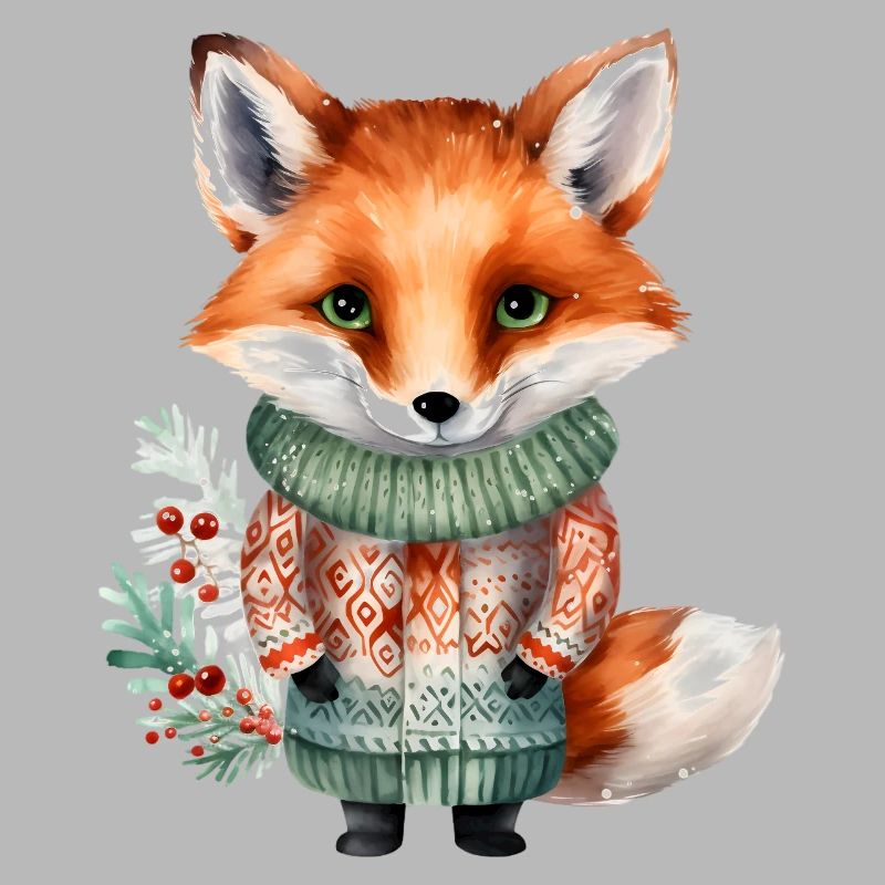 Winterfuchs im Pullover