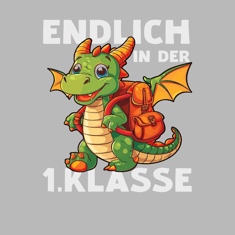 Drache 1 Klasse Einschulung Schule Drachen Spruch