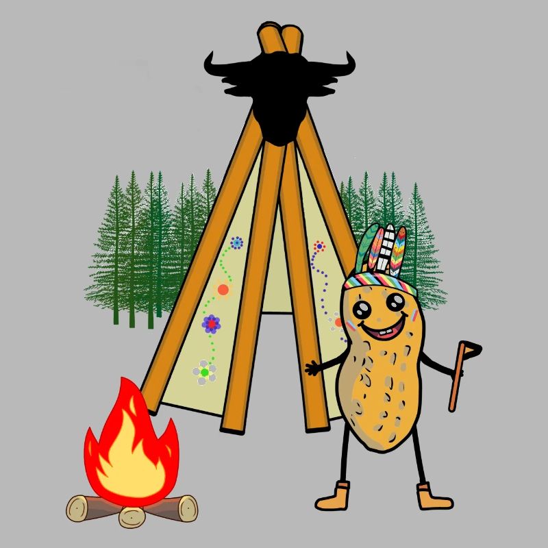 Teepee Peanut Wild West Campfire Warrior Nut