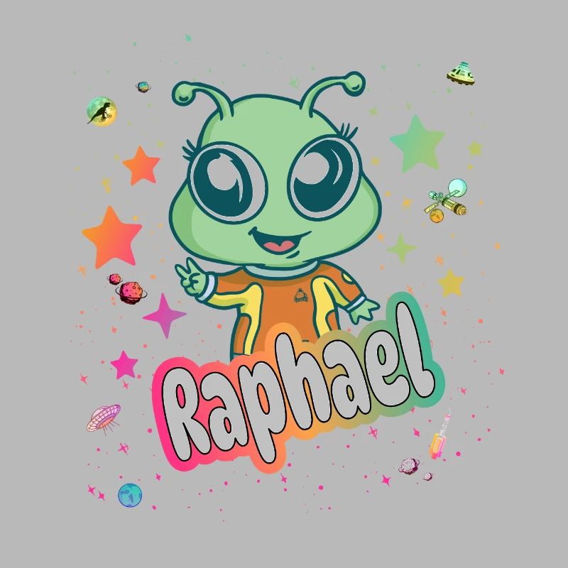 RAPHAEL - Schöner Junge Name mit süßem Alien