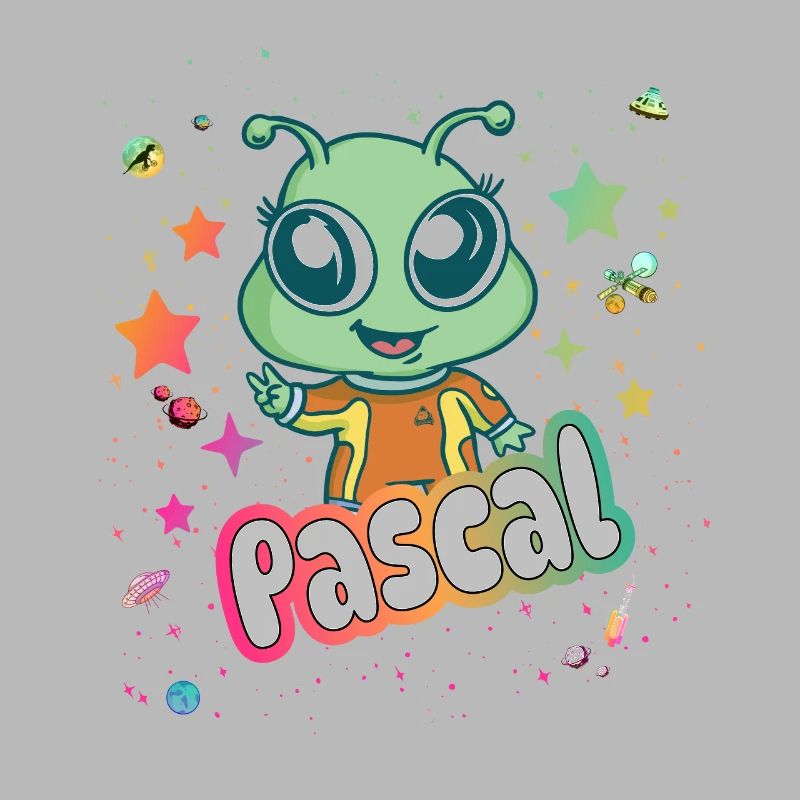 PASCAL - Schöner Junge Name mit süßem Alien