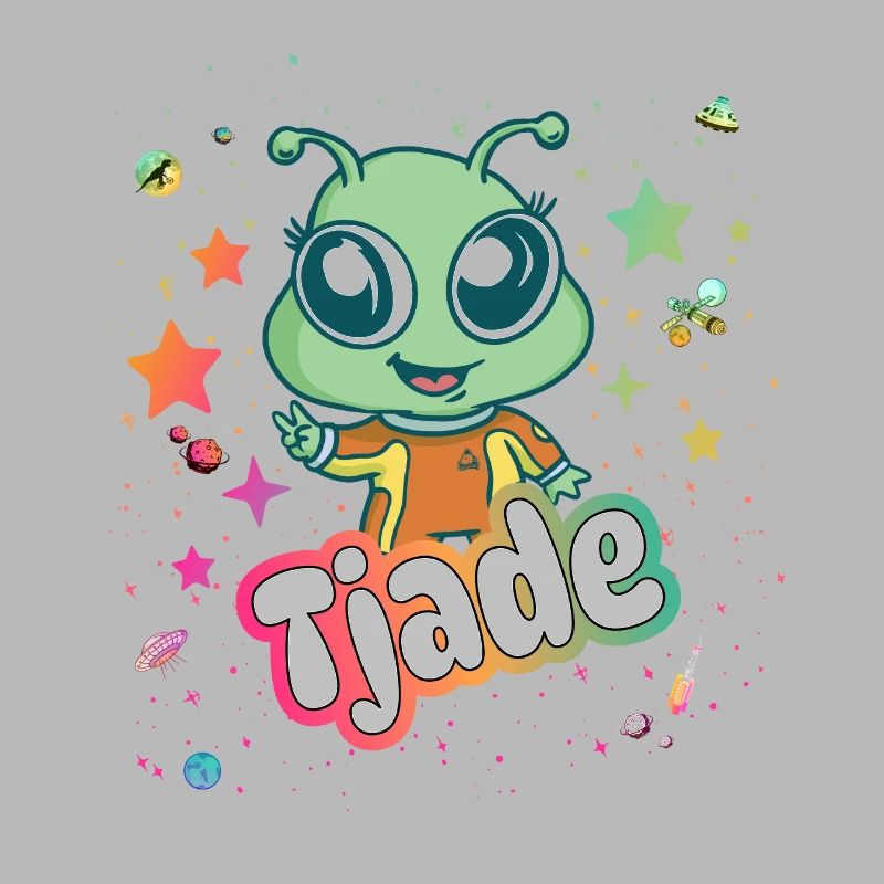 TJADE - Schöner Junge Name mit süßem Alien