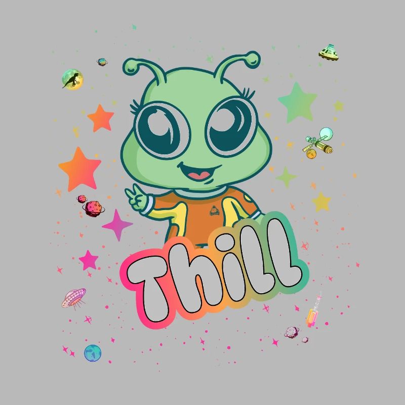 THILL - Beau nom de garçon avec un extraterrestre mignon