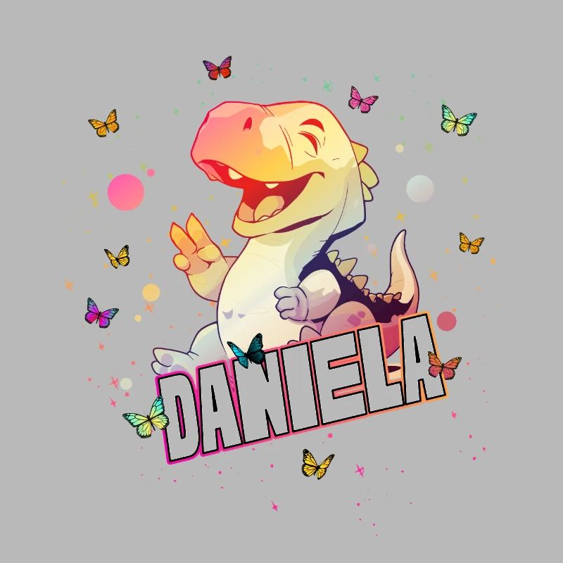 DANIELA - Schöner MÄDCHEN Name mit süßem DINO