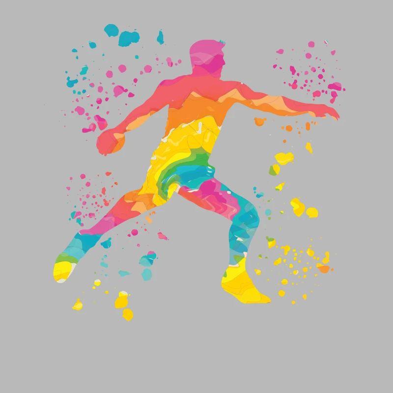 Diskuswerfer Colorsplash Diskuswurf