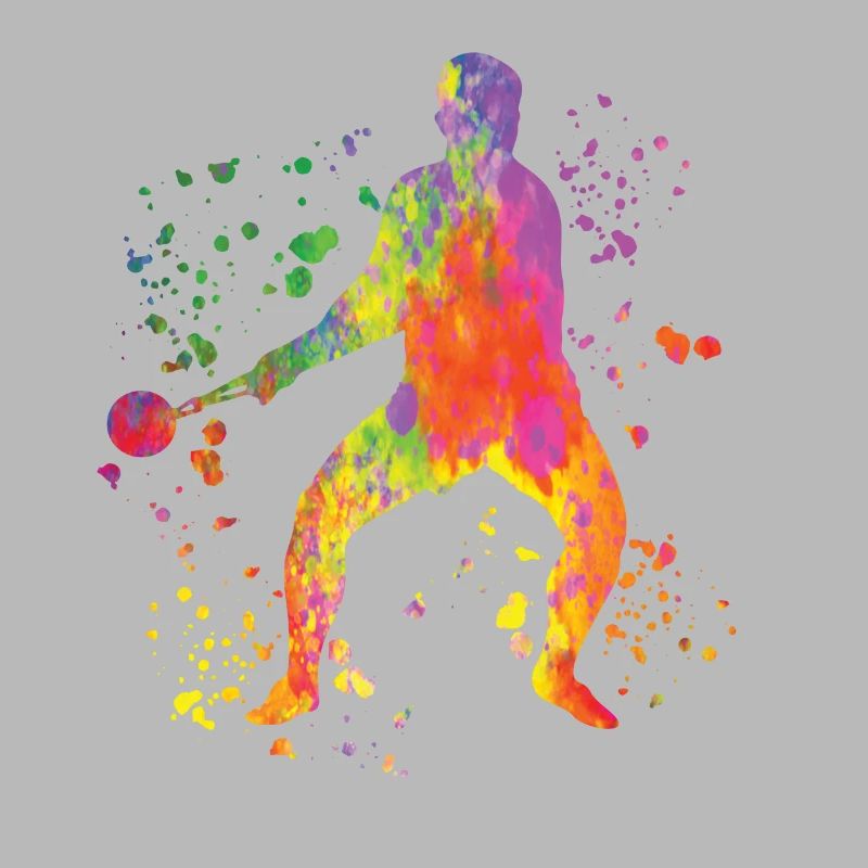 Discus thrower Colorsplash discus throw