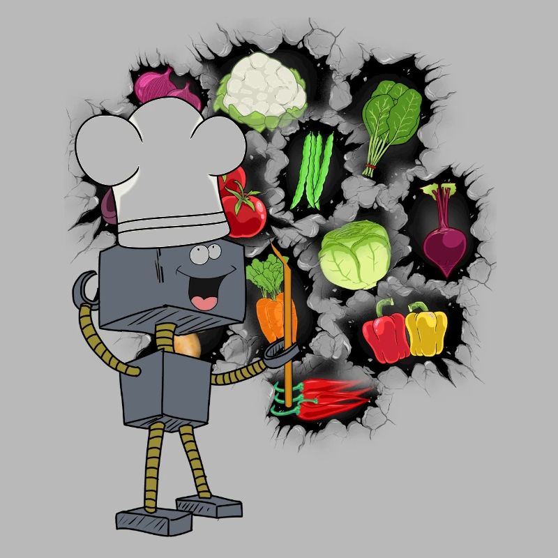 Robot Chef Cooks Cook Kitchen Culinary Arts