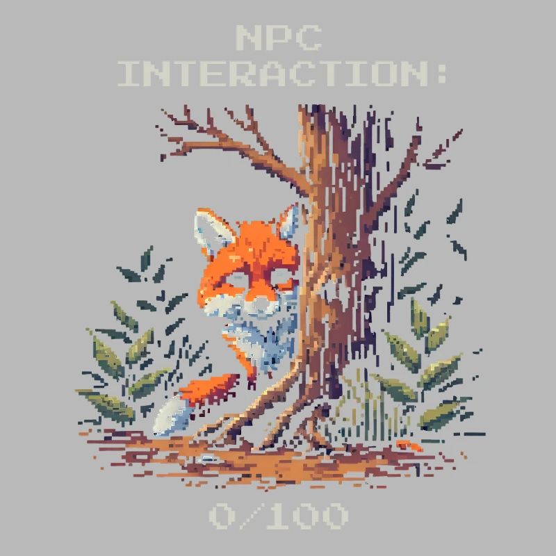 NPC Interaction: 0/100 | Introversion humor