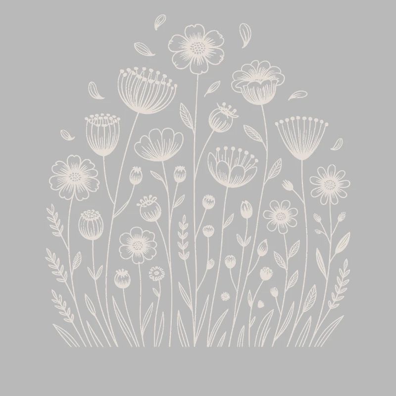 Verspieltes Blumenmuster