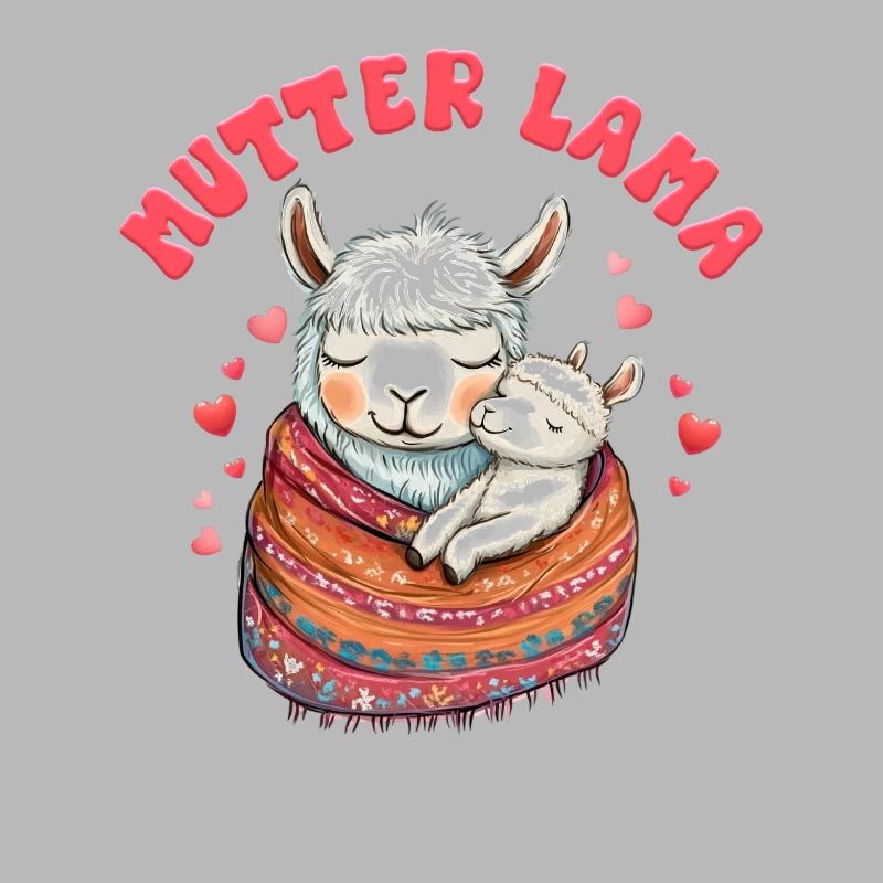 Bald Mama MAMA LLAMA MUTTER Lustiges