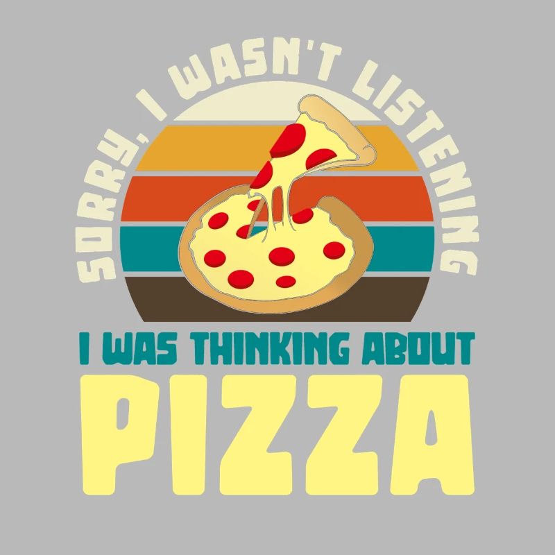 Pizza Träumer Retro Motiv