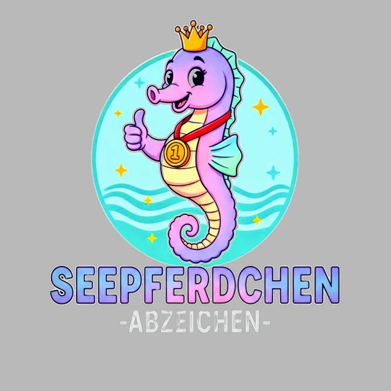 Seepferdchen Abzeichen mit Farbverlauf