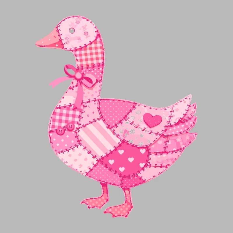 Patchwork Ente Rosa