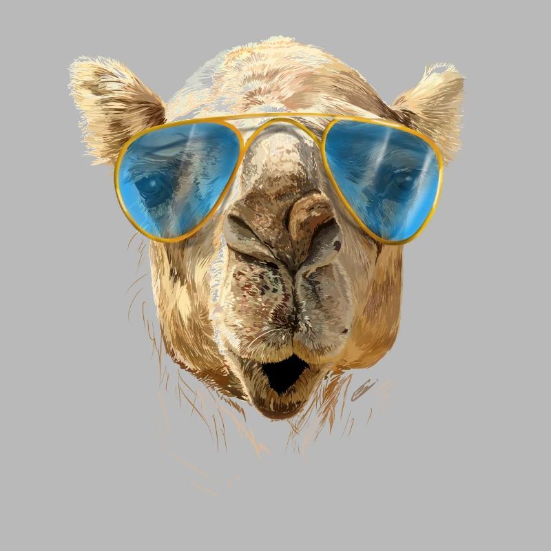 Kamel mit Sonnenbrille