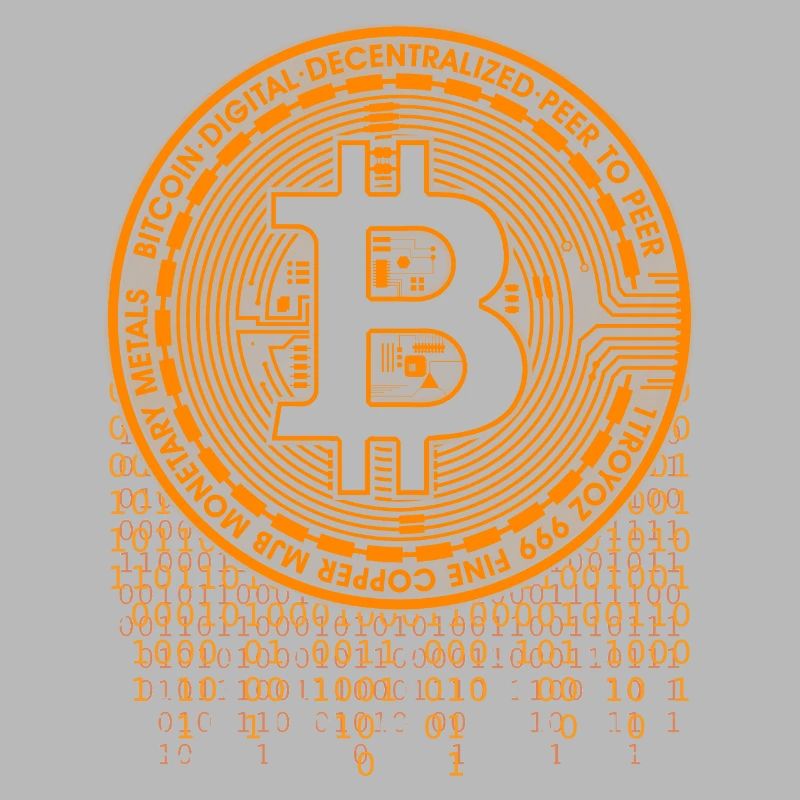 Bitcoin Logo Binärcode