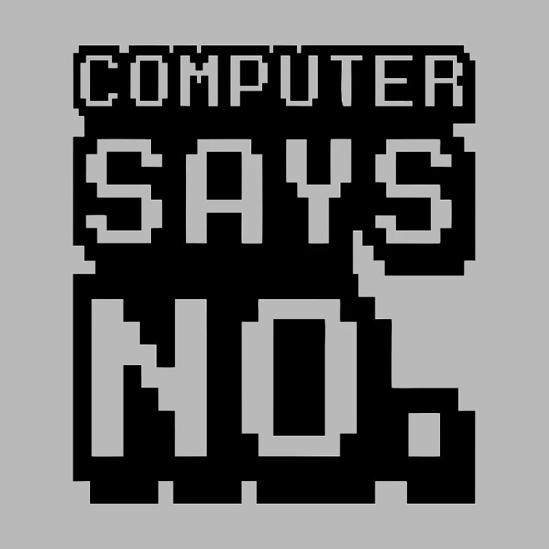 Computer sagt Nein