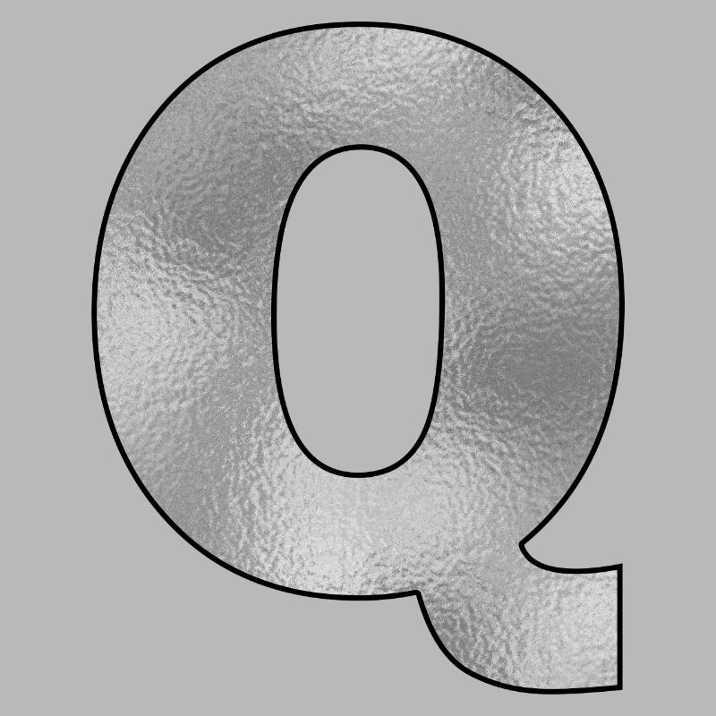 Letter Q Silver