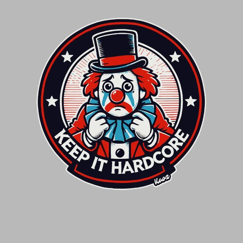 Keep It Hardcore Clown Design