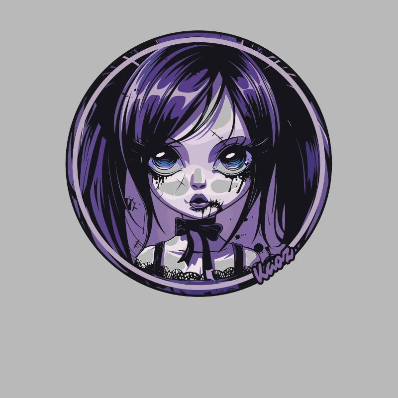 Gothic Chibi Mädchen – Dunkle Ästhetik
