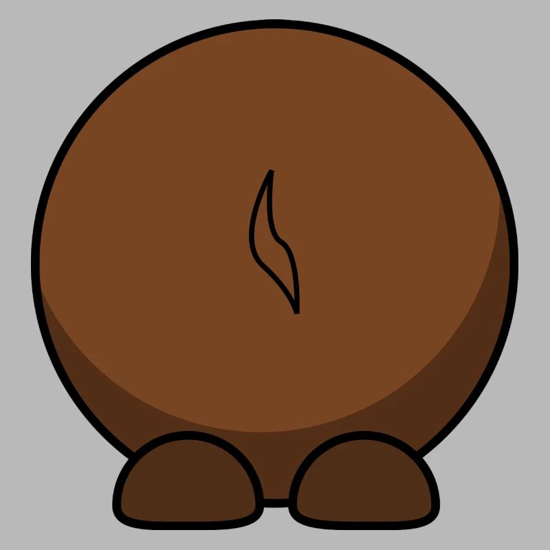 Gnu von hinten. Geschenkidee