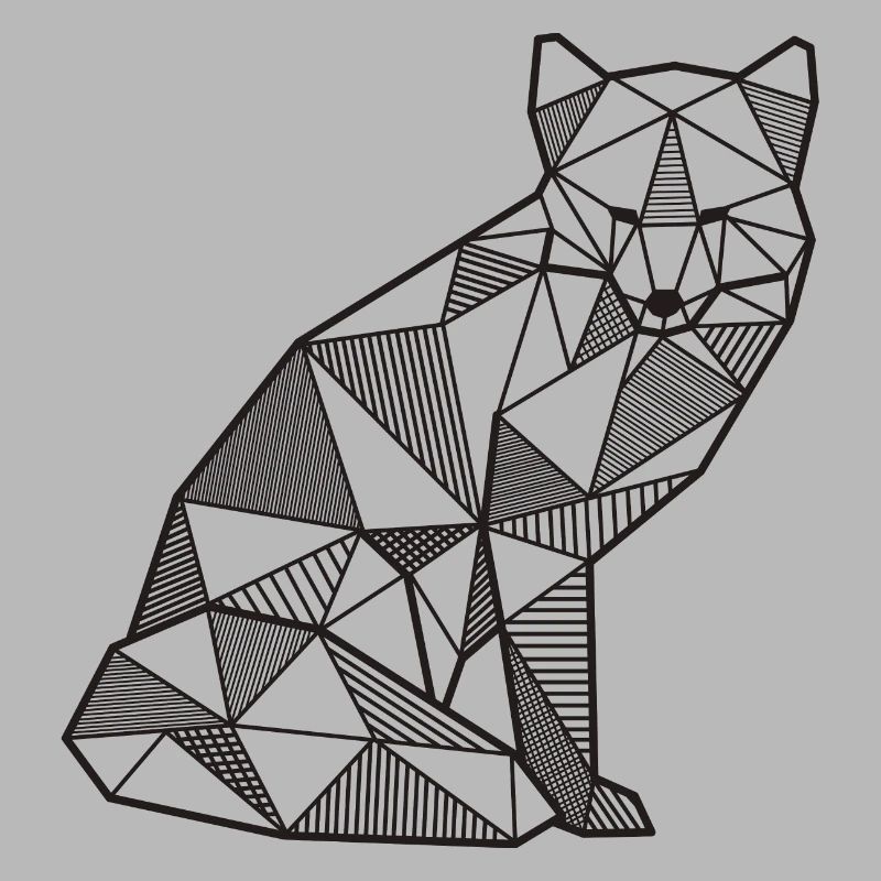 Fuchs Geometrisch fox Geschenk idee Wald wild Tier