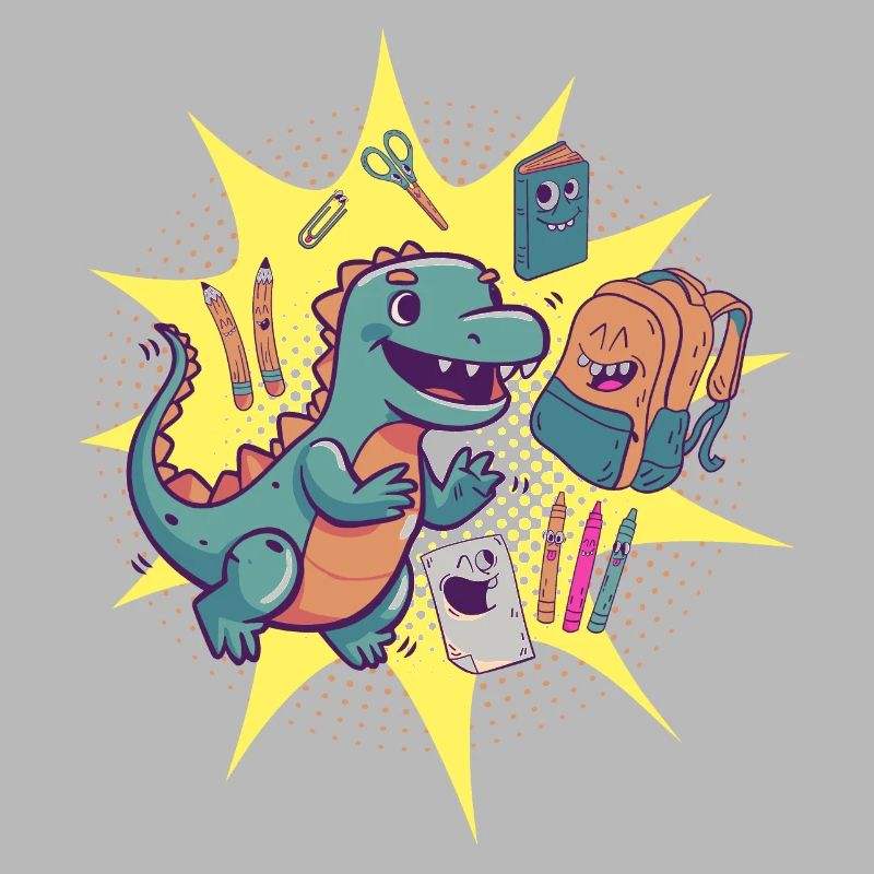 Dino Einschulung Schulkind