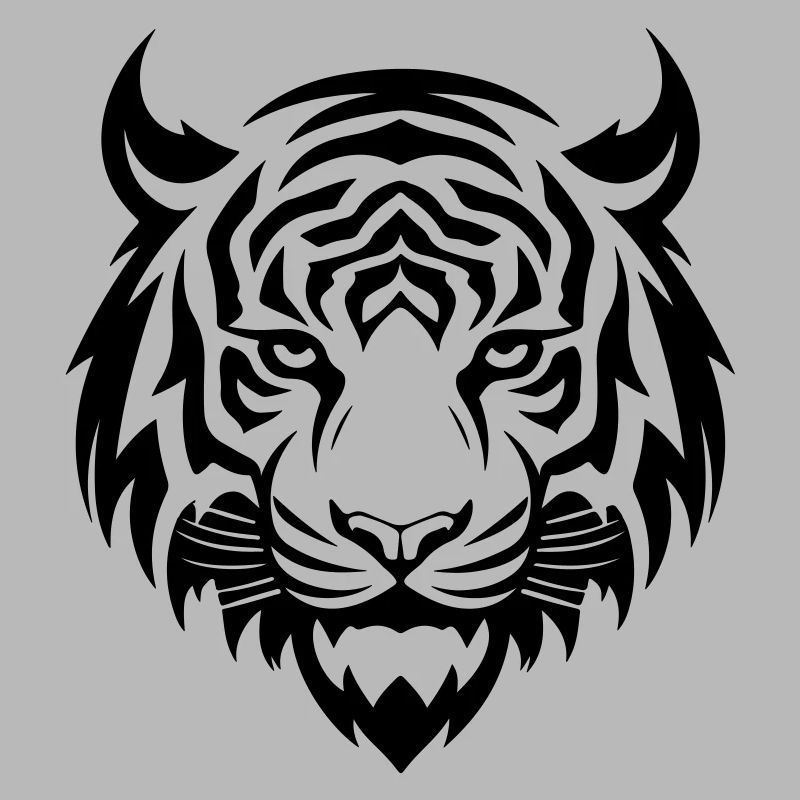 Tiger Head Silhouette
