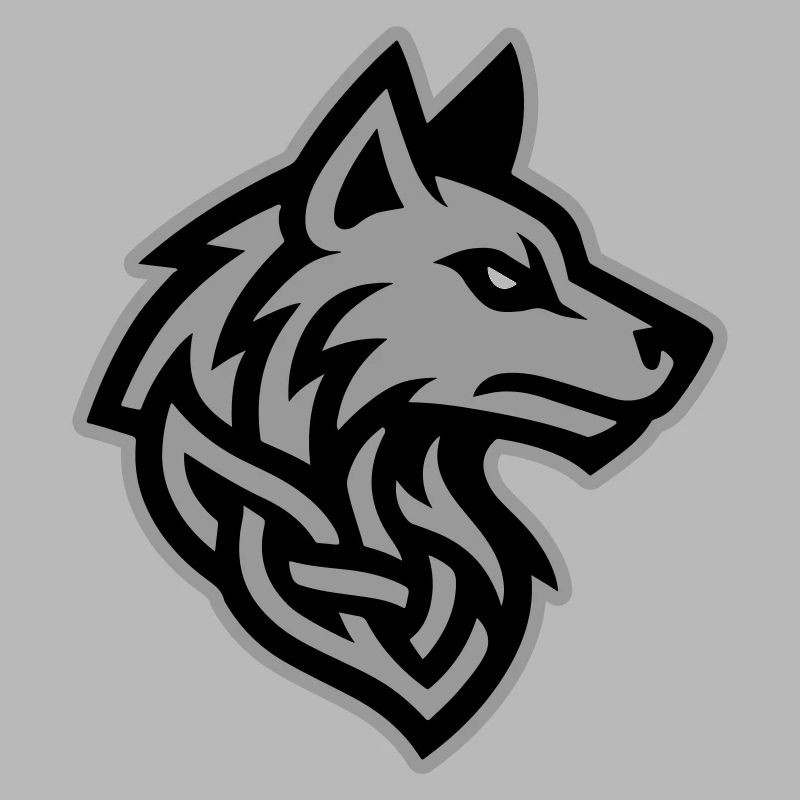 Wolf Kopf Wikinger