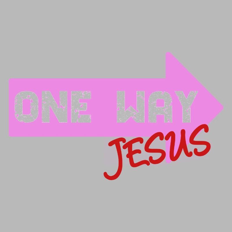 One Way Jesus lettering as a cool gift idea