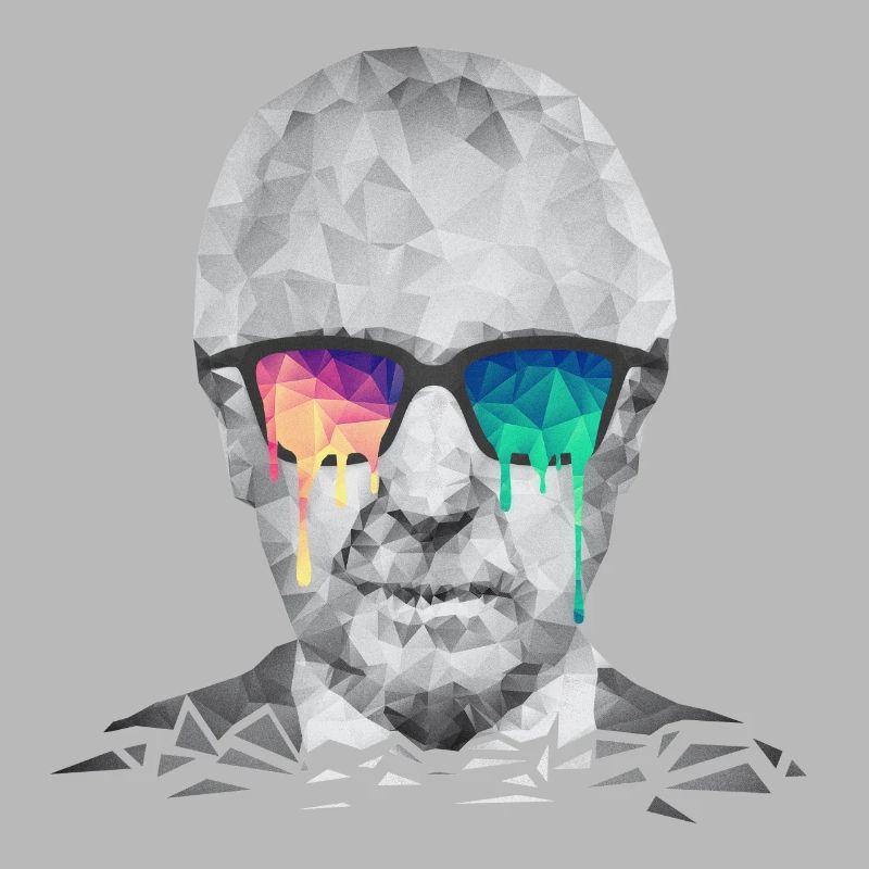 Albert Hofmann - Psychedelic Polygon Portrait