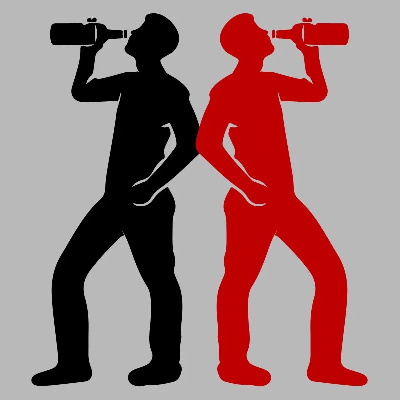 Trinker Bier Silhouette