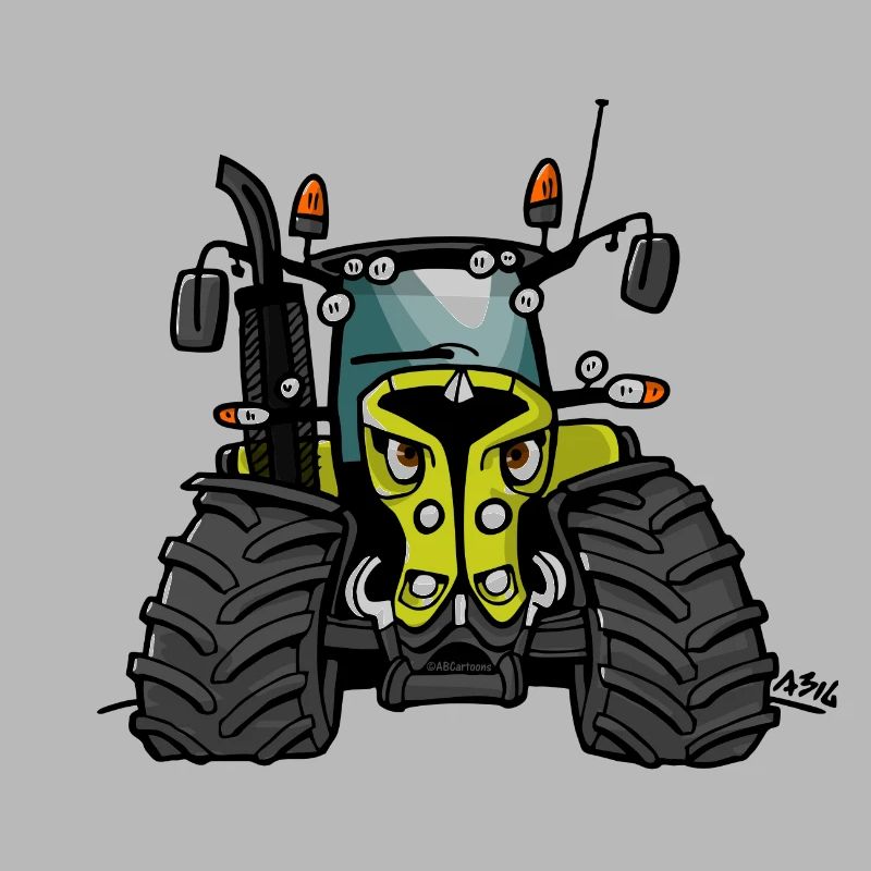 0300 tracteur vert clair