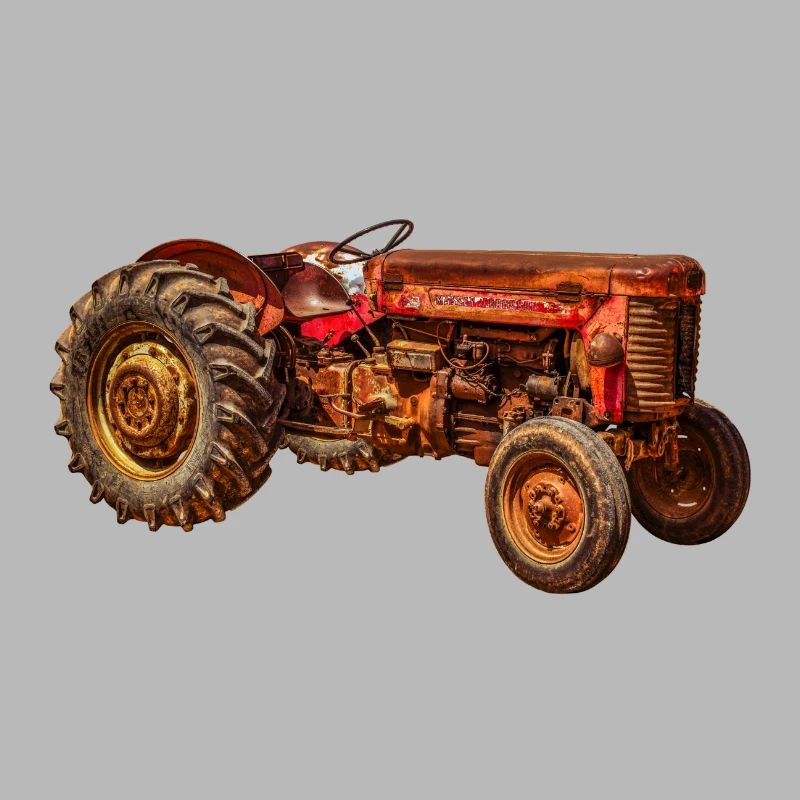 roter Traktor Oldtimer