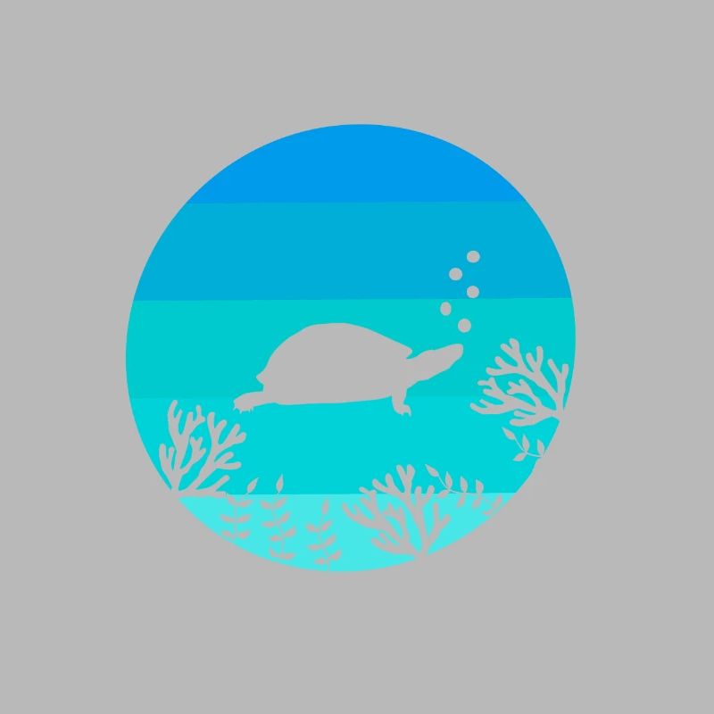 Save the Turtles Retro Sea Turtle