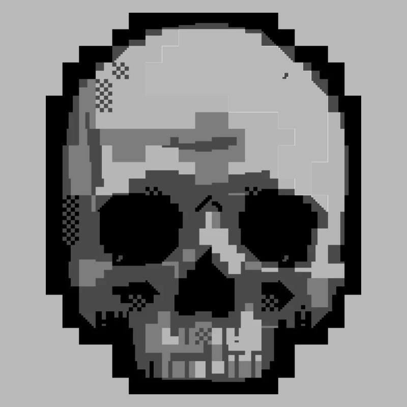PETSCII Schädel